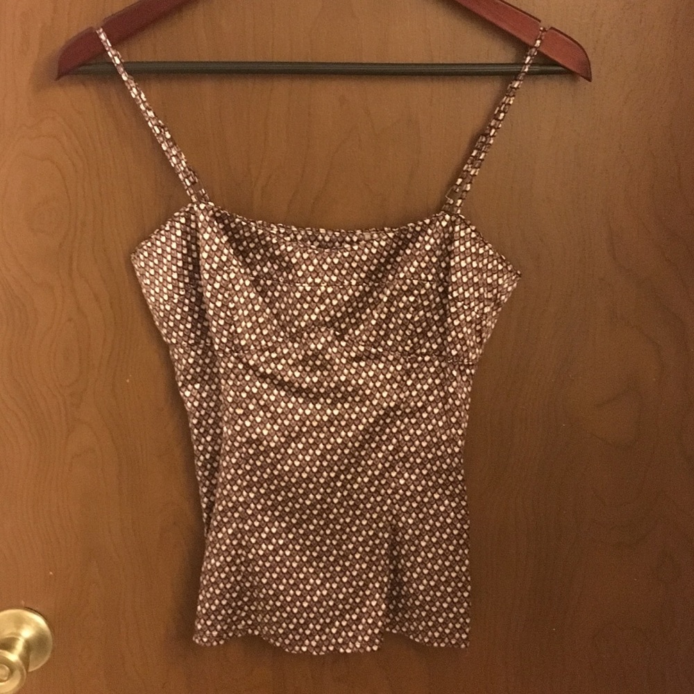 Retro Elie Tahari Scale Silk Blouse